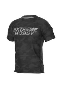 Koszulka Techniczna Sportowa Męska EXTREME HOBBY DOTTED. Kolor: czarny. Materiał: elastan, poliester. Długość rękawa: krótki rękaw. Długość: krótkie. Sport: fitness, kolarstwo
