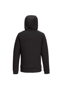 Portwest - Bluza Z Kapturem Męska Krótki Suwak DX4. Typ kołnierza: kaptur. Kolor: czarny. Długość: krótkie