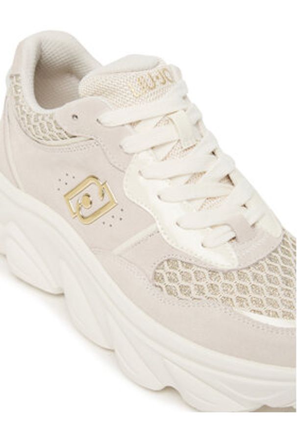 Liu Jo Sneakersy Steffy 01 BF5061 PX239 Écru. Materiał: zamsz, skóra