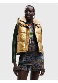 Kamizelka Desigual. Kolor: złoty. Materiał: syntetyk #1