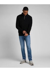 Lee - LEE HALF ZIP KNIT MĘSKI SWETER ROZPINANY BLACK L83YDE01 #3