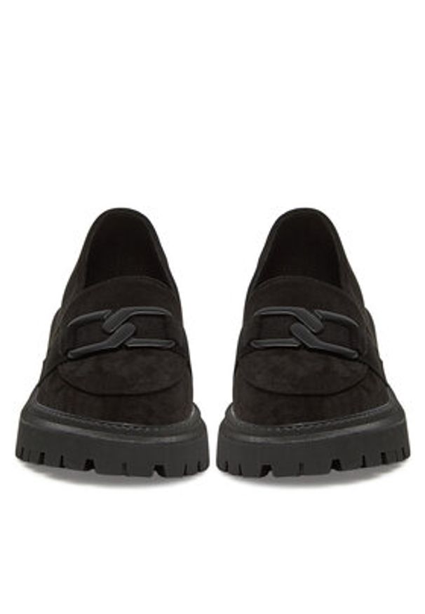 DeeZee Loafersy LE601-5 Czarny. Kolor: czarny. Materiał: materiał