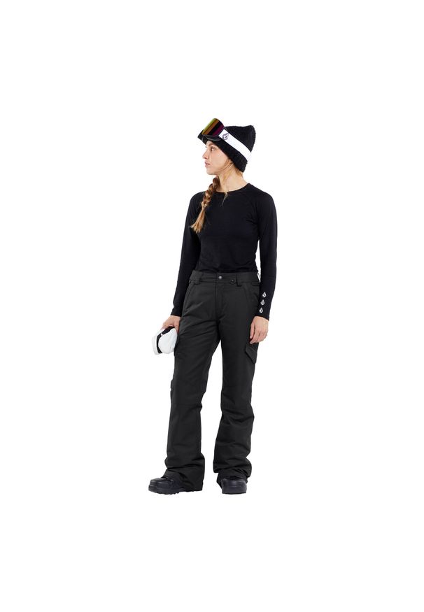 Spodnie snowboardowe damskie Volcom Bridger Ins. Kolor: czarny. Sezon: zima. Sport: snowboard