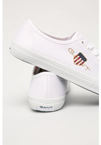 GANT - Gant - Tenisówki Pillox. Nosek buta: okrągły. Zapięcie: sznurówki. Kolor: biały. Materiał: guma #4