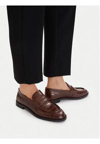 Gino Rossi Lordsy EO-MANU-25550PE Brązowy. Kolor: brązowy. Materiał: skóra #9