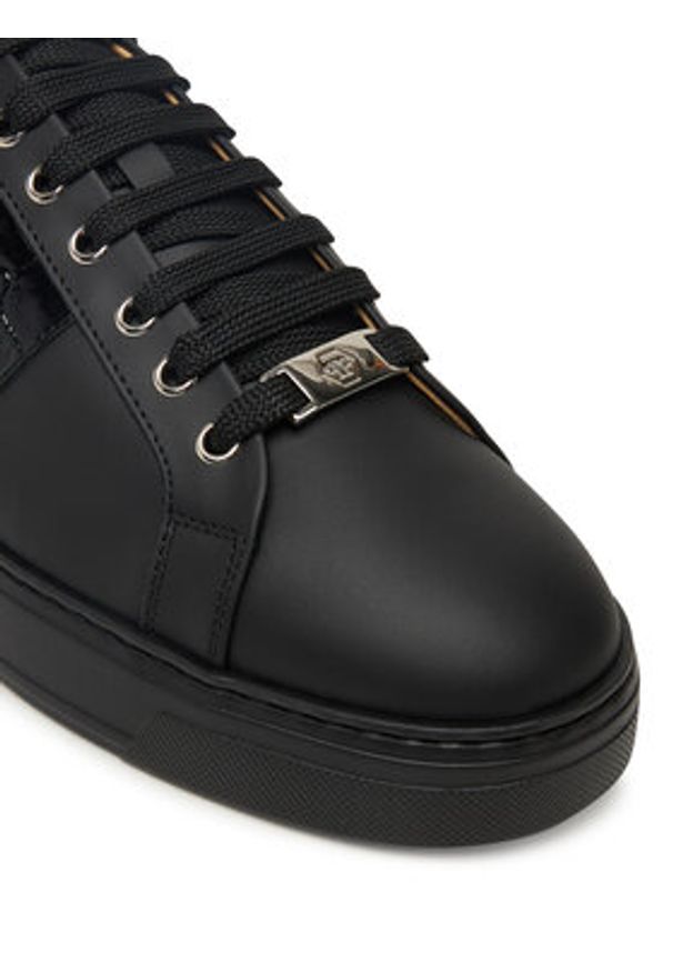 Philipp Plein - PHILIPP PLEIN Sneakersy FAES USC0664 PLE010N Czarny. Kolor: czarny. Materiał: skóra