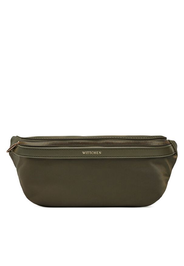 Wittchen - WITTCHEN Saszetka nerka 99-3Y-105-Z Khaki. Kolor: brązowy. Materiał: materiał