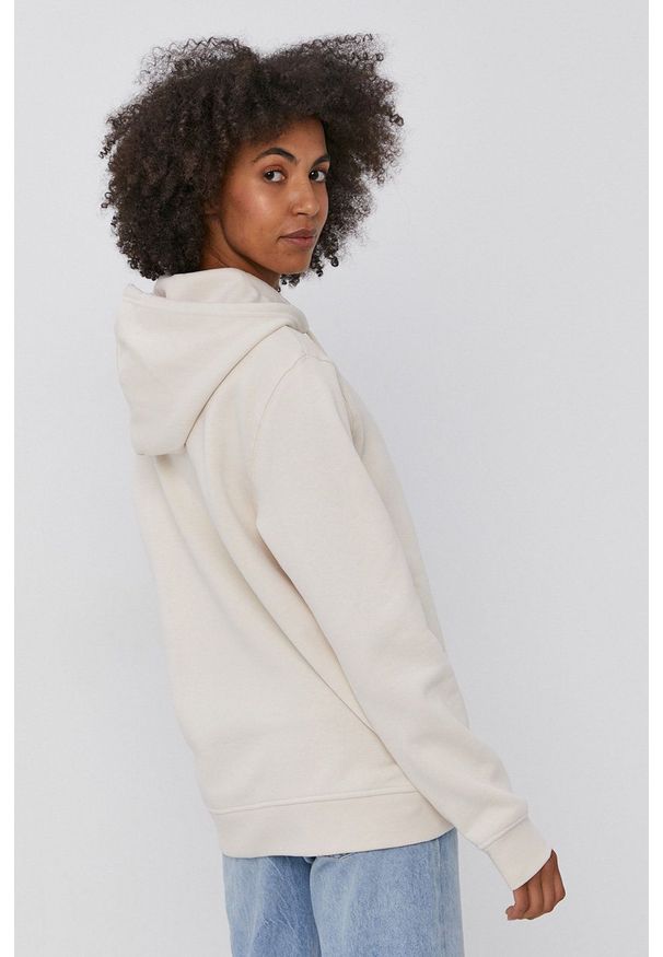 adidas Originals - Bluza. Typ kołnierza: kaptur. Kolor: beżowy. Materiał: bawełna, poliester