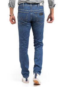 Wrangler - WRANGLER TEXAS SLIM MĘSKIE SPODNIE JEANSOWE BRUISED BLUE W12SKN32M 112144753