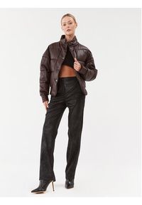 Guess Kurtka puchowa Ivana W3BL12 WFSP0 Brązowy Regular Fit. Kolor: brązowy. Materiał: skóra #3