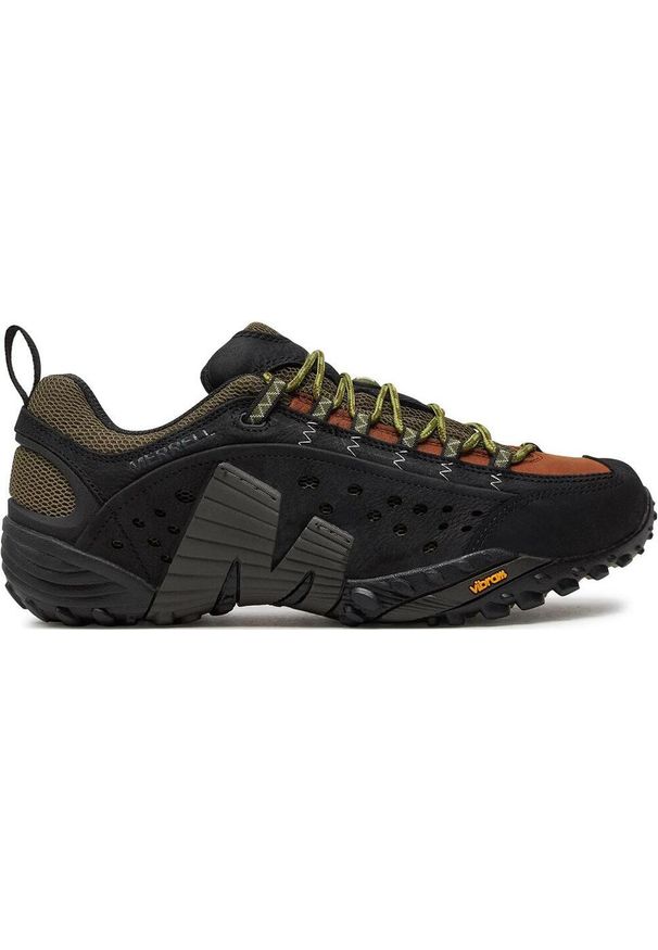 Buty Trekkingowe Męskie Merrell Intercept. Okazja: na co dzień. Kolor: wielokolorowy. Materiał: skóra
