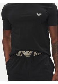 Emporio Armani Underwear Piżama EM000400 AF10772 UC001 Czarny Regular Fit. Kolor: czarny. Materiał: bawełna