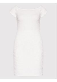 Glamorous Sukienka codzienna CK6629 Biały Slim Fit. Okazja: na co dzień. Kolor: biały. Materiał: syntetyk. Typ sukienki: proste. Styl: casual #5