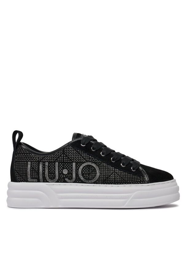 Liu Jo Sneakersy Cleo 26 BA4065 PX373 Czarny. Kolor: czarny. Materiał: skóra, zamsz