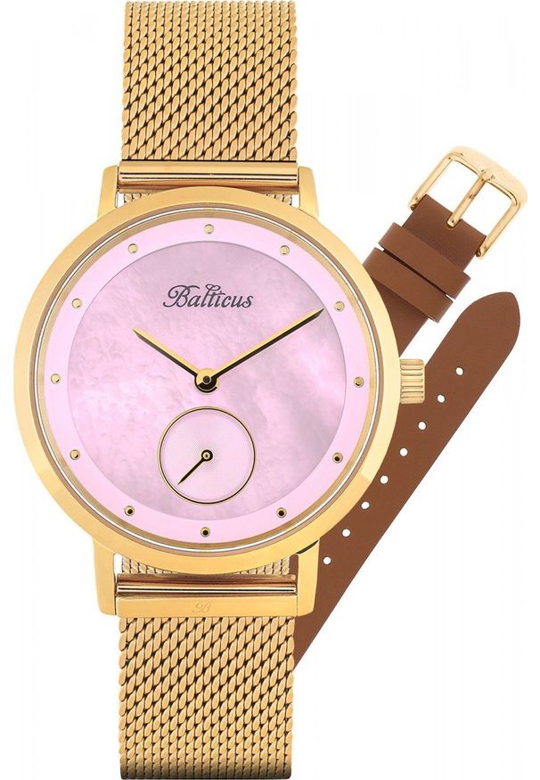 BALTICUS - Zegarek Balticus Zegarek damski Balticus BLT-BALNSGP złoty. Kolor: złoty