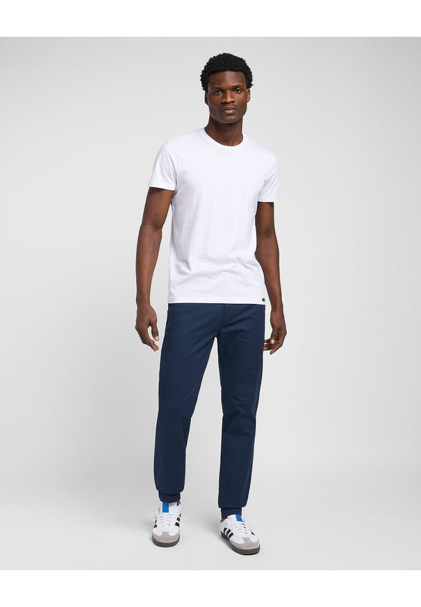 Lee - MESKIE SPODNIE LEE SLIM CHINO DEEP NAVY 112321634