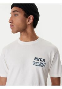 RVCA T-Shirt EVYZT00297 Écru Regular Fit. Kolor: kremowy. Materiał: bawełna #2
