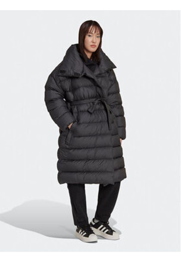 Adidas - adidas Kurtka puchowa Fashion HK5245 Czarny Oversize. Kolor: czarny. Materiał: syntetyk, puch