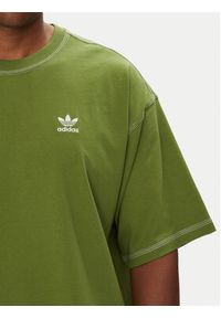 Adidas - adidas T-Shirt Trefoil Essentials JX5245 Zielony Regular Fit. Kolor: zielony. Materiał: bawełna