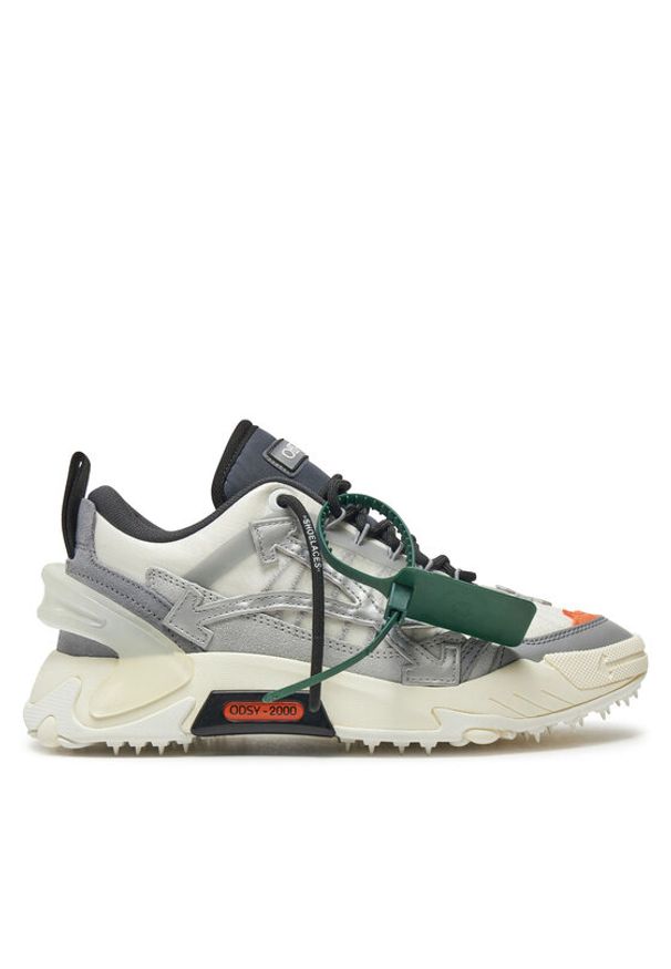 OFF-WHITE - Off-White Sneakersy OMIA190F23FAB0010106 Szary. Kolor: szary. Materiał: materiał