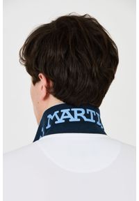La Martina - LA MARTINA Białe męskie polo z dużym logo, Rozmiar XL. Typ kołnierza: polo. Kolor: biały #4