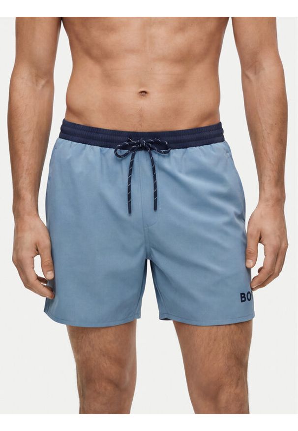 BOSS Szorty kąpielowe Starfish 50514429 Turkusowy Regular Fit. Kolor: turkusowy. Materiał: syntetyk