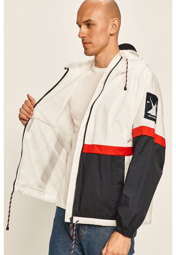 Helly Hansen - Kurtka przeciwdeszczowa. Kolor: biały. Materiał: materiał