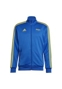 Adidas - Kurtka z dresu Brésil FIFA World Cup 2022™. Kolor: niebieski. Materiał: dresówka