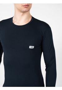 Emporio Armani Longsleeve | 1110233-F512 | Mężczyzna | Granatowy. Okazja: na co dzień. Kolor: niebieski. Materiał: elastan, bawełna. Długość rękawa: długi rękaw. Wzór: nadruk. Styl: casual, elegancki #3