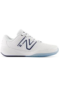 Buty męskie New Balance MCH996N5 – białe. Kolor: biały. Materiał: guma, materiał, syntetyk. Szerokość cholewki: normalna. Model: New Balance 996. Sport: bieganie, tenis, fitness #1