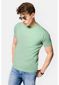 Lancerto - Koszulka Jasnozielona z Bawełną Steph. Kolor: zielony. Materiał: elastan, bawełna