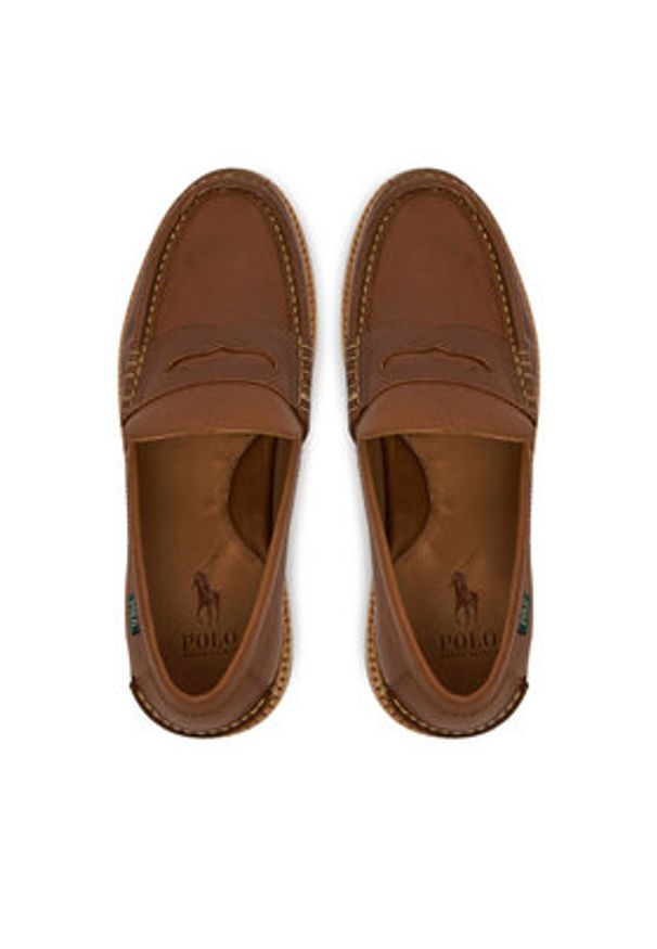 Polo Ralph Lauren Mokasyny Jett Lug 803961420002 Brązowy. Kolor: brązowy. Materiał: skóra