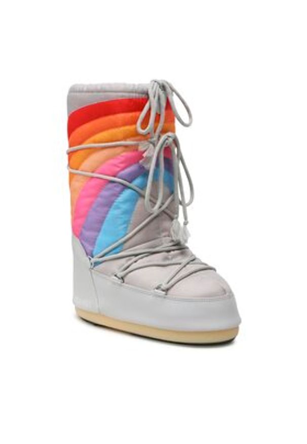 Moon Boot Śniegowce Icon Rainbow 14027700002 Szary. Kolor: szary. Materiał: materiał