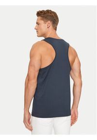 BOSS - Boss Tank top Beach 50491711 Granatowy Regular Fit. Kolor: niebieski. Materiał: bawełna