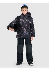 4f - 4F Kurtka snowboardowa membrana 8000 chłopięca - multikolor 164 (13-14 lat). Kolor: wielokolorowy. Materiał: poliester. Sezon: lato #2