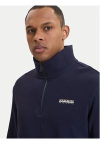 Napapijri Bluza B-Small Box Hz NP0A88TO Granatowy Relaxed Fit. Kolor: niebieski. Materiał: bawełna #4