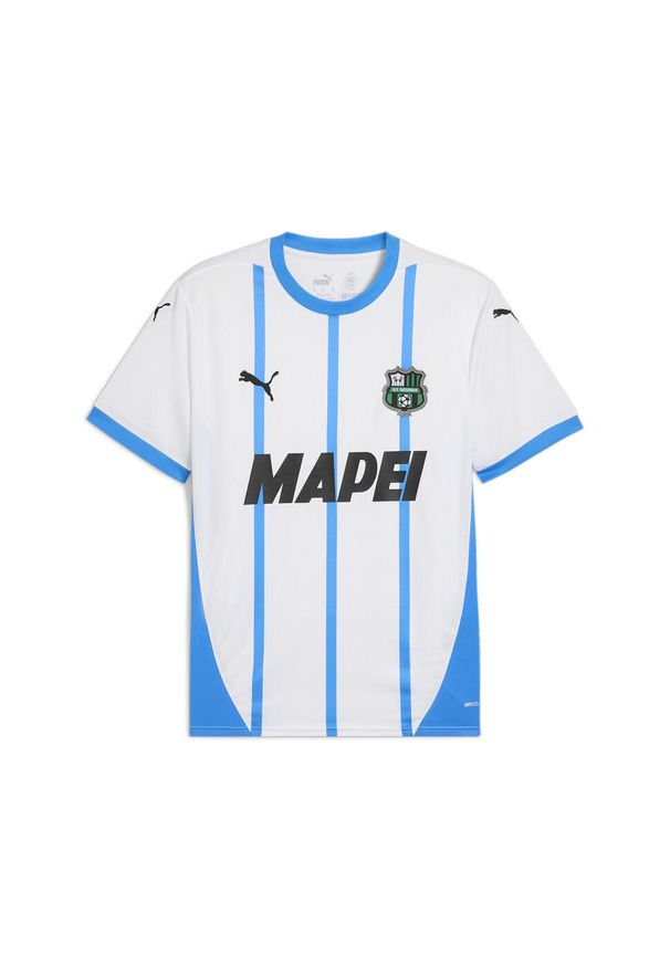 Puma - Męska koszulka wyjazdowa US Sassuolo Calcio 24/25 PUMA White Ignite Blue. Kolor: biały, wielokolorowy, niebieski