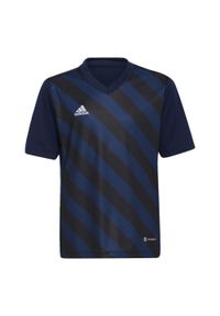 Adidas - Entrada 22 Graphic Jersey. Kolor: wielokolorowy, czarny, niebieski. Materiał: jersey. Sport: piłka nożna