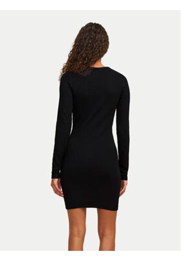 JJXX Sukienka codzienna Forest 12259264 Czarny Slim Fit. Okazja: na co dzień. Kolor: czarny. Materiał: bawełna. Typ sukienki: proste. Styl: casual