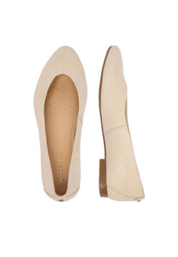 Lasocki Baleriny CEO-RST-KAJA-66F Beżowy. Kolor: beżowy. Materiał: zamsz, skóra