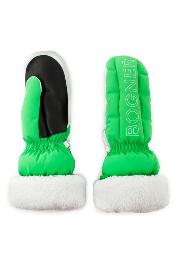 Rękawice narciarskie damskie Bogner Sabina. Kolor: zielony. Materiał: poliamid, skóra, elastan. Sezon: zima. Sport: narciarstwo