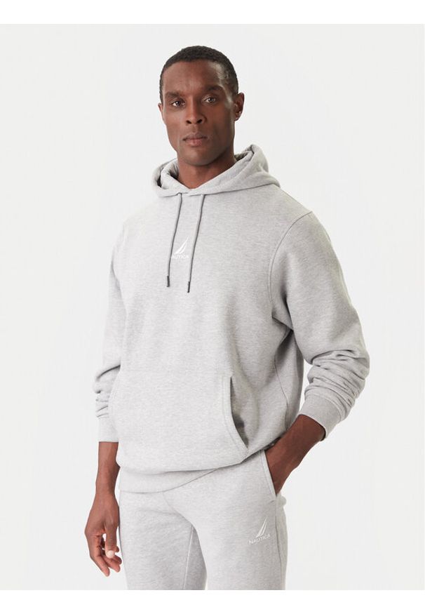 Nautica Bluza Wallowa N1T04066 Szary Regular Fit. Kolor: szary. Materiał: syntetyk