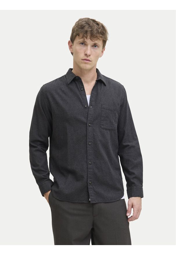 Jack & Jones - Jack&Jones Koszula Classic Melange 12278416 Szary Regular Fit. Kolor: szary. Materiał: bawełna
