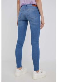 only - Only jeansy Coral damskie high waist. Stan: podwyższony. Kolor: niebieski #4