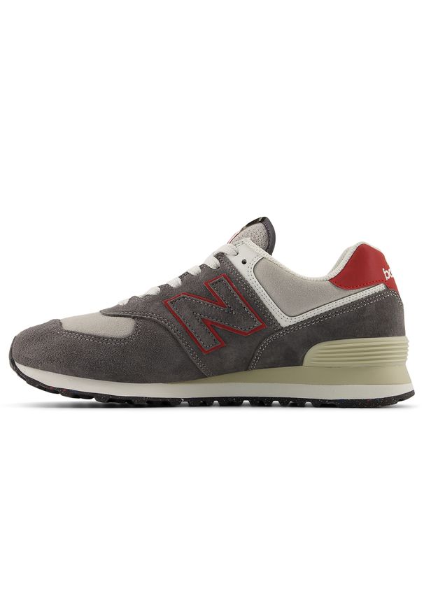 Buty unisex New Balance U574QGY – szare. Kolor: szary. Materiał: syntetyk, zamsz, materiał, guma. Szerokość cholewki: normalna. Model: New Balance 574