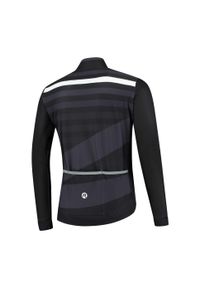 ROGELLI - Zimowa kurtka softshell Stripe. Kolor: czarny, biały, wielokolorowy. Materiał: softshell. Sezon: zima #2