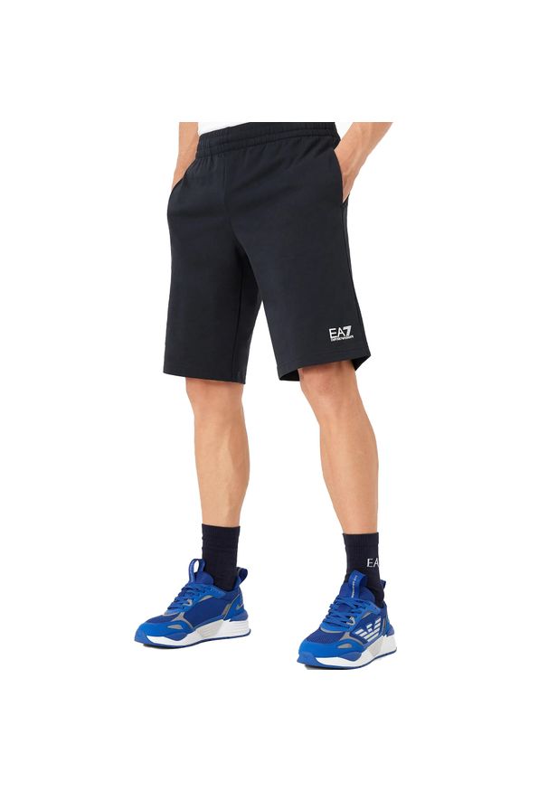 EA7 - Bermuda Core Identity Rozmiar S Niebieski - 8NPS02PJ05Z-1578. Kolor: niebieski. Materiał: bawełna, dzianina. Długość: krótkie. Sezon: lato
