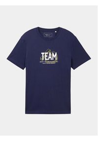 Tom Tailor Denim T-Shirt 1040838 Granatowy Regular Fit. Kolor: niebieski. Materiał: bawełna #6