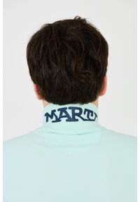 La Martina - LA MARTINA Miętowe męskie polo z małym logo, Rozmiar L. Typ kołnierza: polo. Kolor: zielony #4