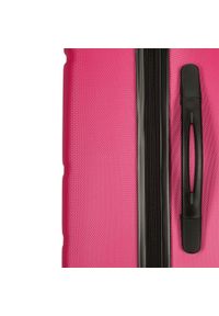 Wittchen - Średnia walizka z ABS-u żłobiona różowa. Kolor: różowy. Materiał: guma. Styl: klasyczny #9